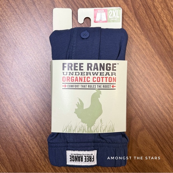 Duluth Free Range Organic Cotton Pale Navy Blue Boxer Briefs - Picture 4 of 9